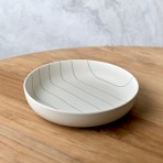 Robert Gordon | Coastal Junction | Salad Bowl 28cm | Cream with Green Stripe